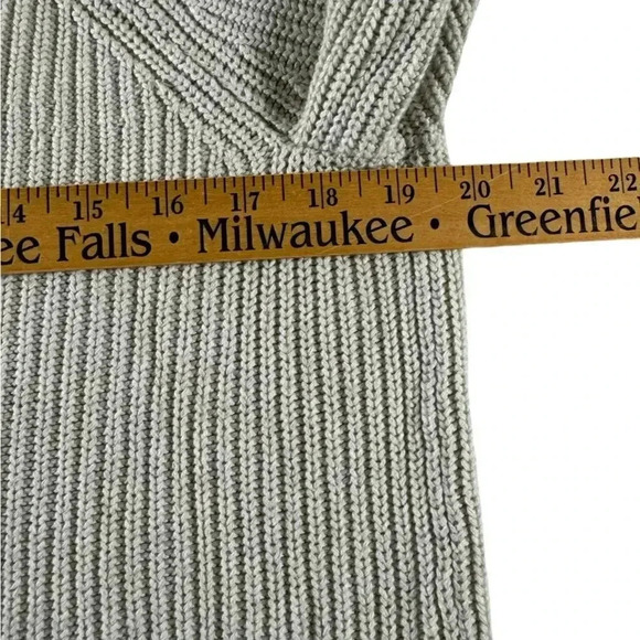 Banana Republic Factory Women Cream Crewneck Sweater Rib Knit Small - Picture 9 of 10